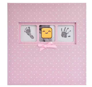 Dětské fotoalbum 10×15/200 Puntíky – růžové zasunovací album