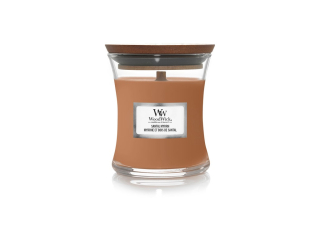 WoodWick Santal Myrrh – malá vonná svíčka váza 85 g