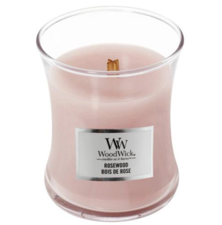 Svíčka WoodWick Rosewood váza malá 85 g – Palisandr