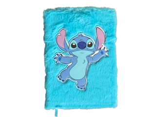 Lilo & Stitch plyšový zápisník modrý 22 × 16 cm