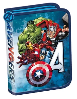 Jednopatrový školní penál Avengers se 2 chlopněmi