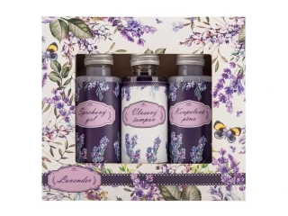 Dárková kosmetická sada Lavender – sprchový gel, šampon a pěna do koupele
