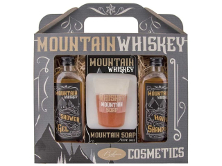 Kosmetická sada Mountain Whiskey – sprchový gel, šampon a mýdlo