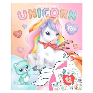 Ylvi Kreativní omalovánky se samolepkami Unicorn – 65 samolepek