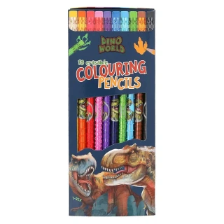Dino World Pastelky gumovatelné – 10 barev