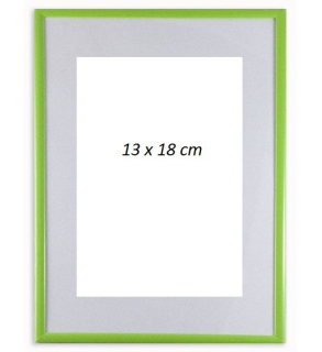 Plastový fotorámeček 13 × 18 cm – pastelově zelený