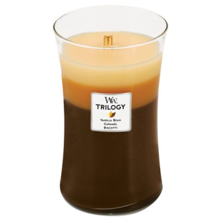 Svíčka Trilogy WoodWick - Dezert v kavárně