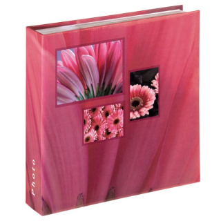 Fotoalbum 10×15/200 Singo – růžové zasunovací album s motivem květů
