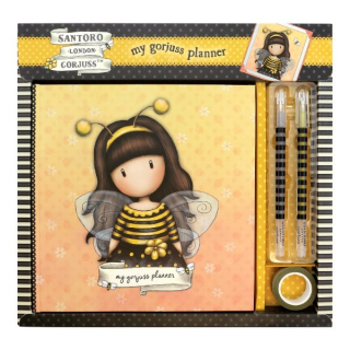 Santoro London Deník/Planner - dárková sada > varianta Bee-Loved