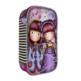 Santoro London Školní penál naplněný The Duet